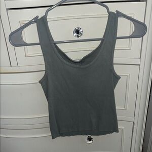 John Galt green tank top